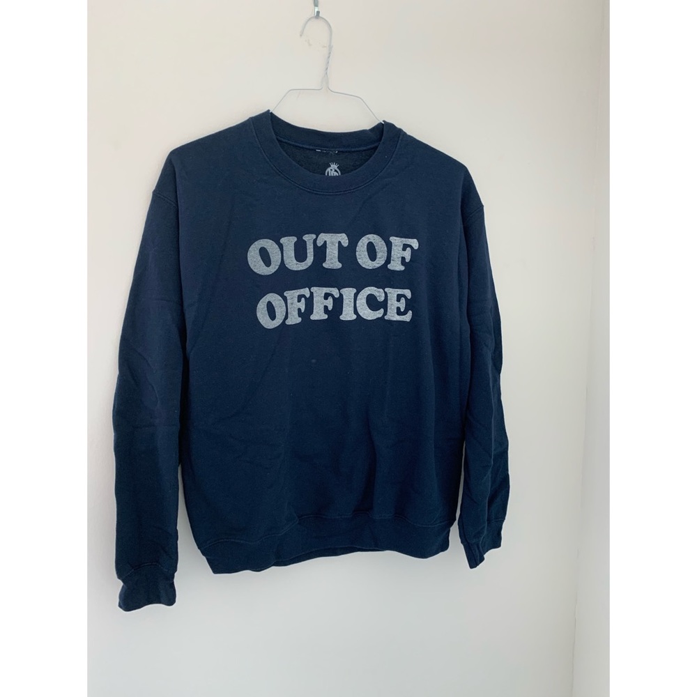 *Out if Office Blue Sweater*